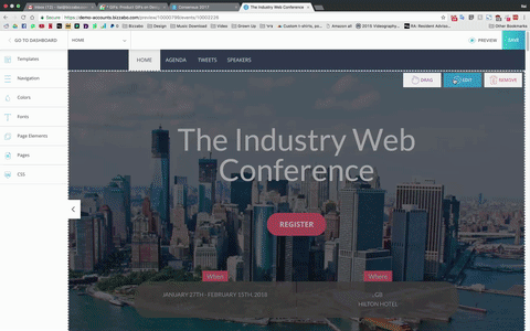 Bizzabo's Event Registration Website Builder