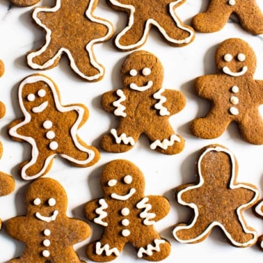 healthy gingerbread cookies decorated