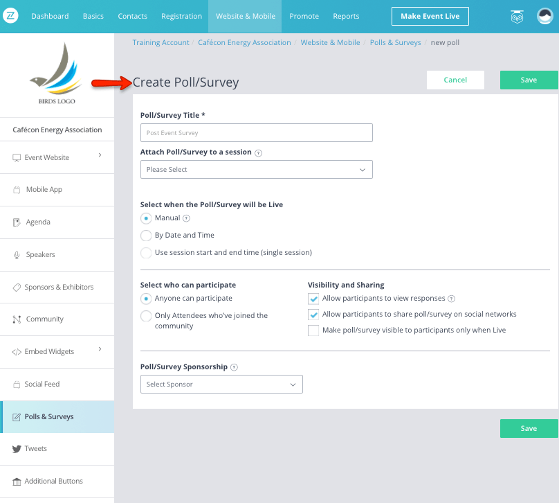 Event email segmentation by survey responses